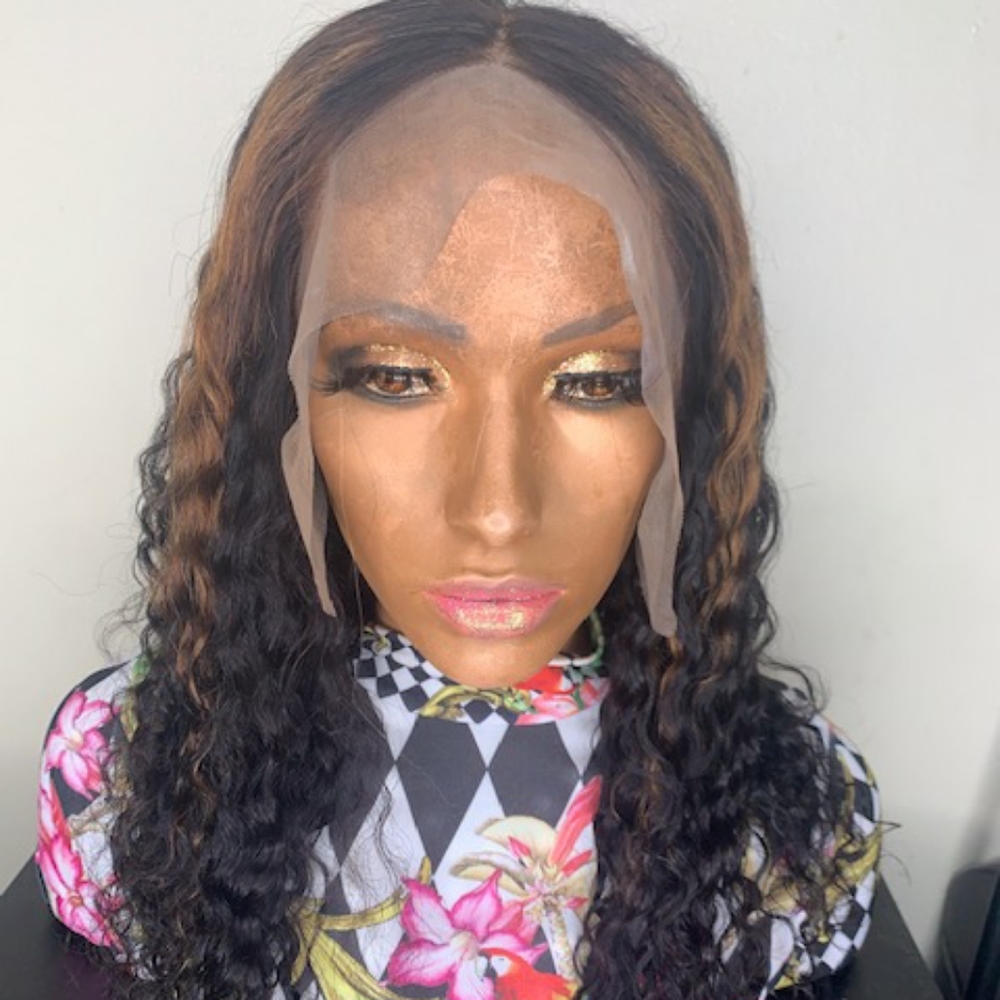 16" lace front wig